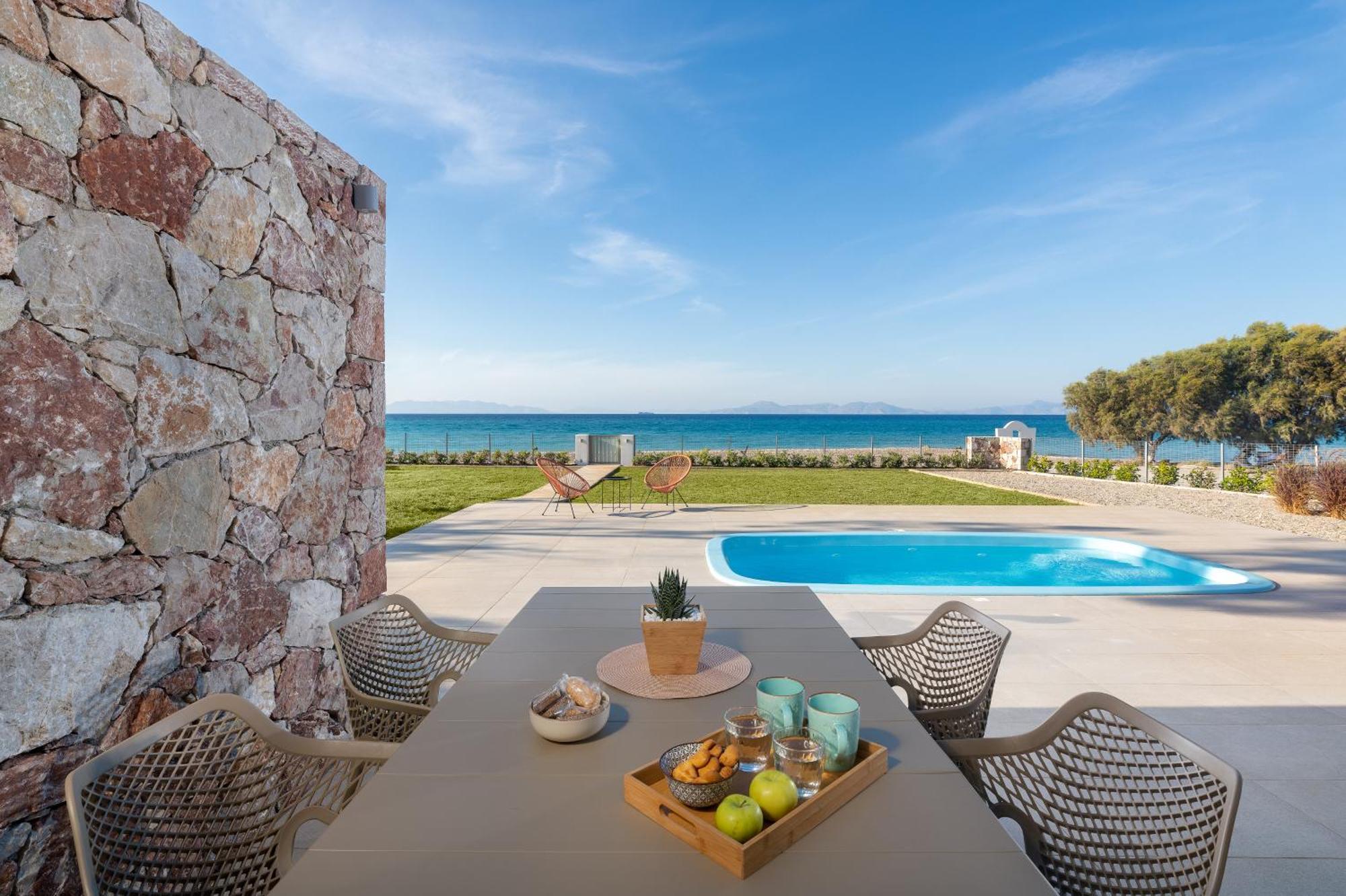 Kyra Beachfront House In Rhodes Villaer